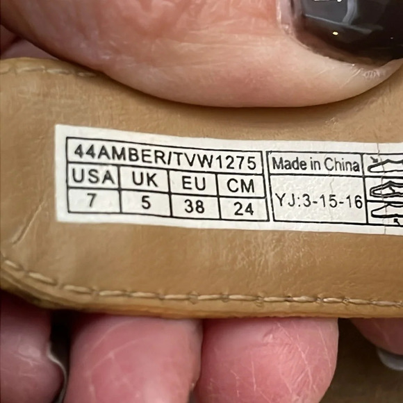 Vionic Amber-Gold Cork Sandals Size 7 - Picture 5 of 8